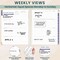bloom daily planners 2026 Hard Cover Weekly & Monthly Planner, 8.5" x 11", Spread Kindness Like Wildflowers